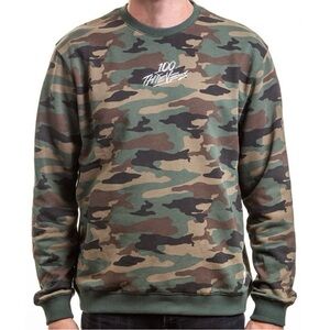 NWOT Men’s 100 Thieves Woodland Crewneck Camouflage Sweatshirt